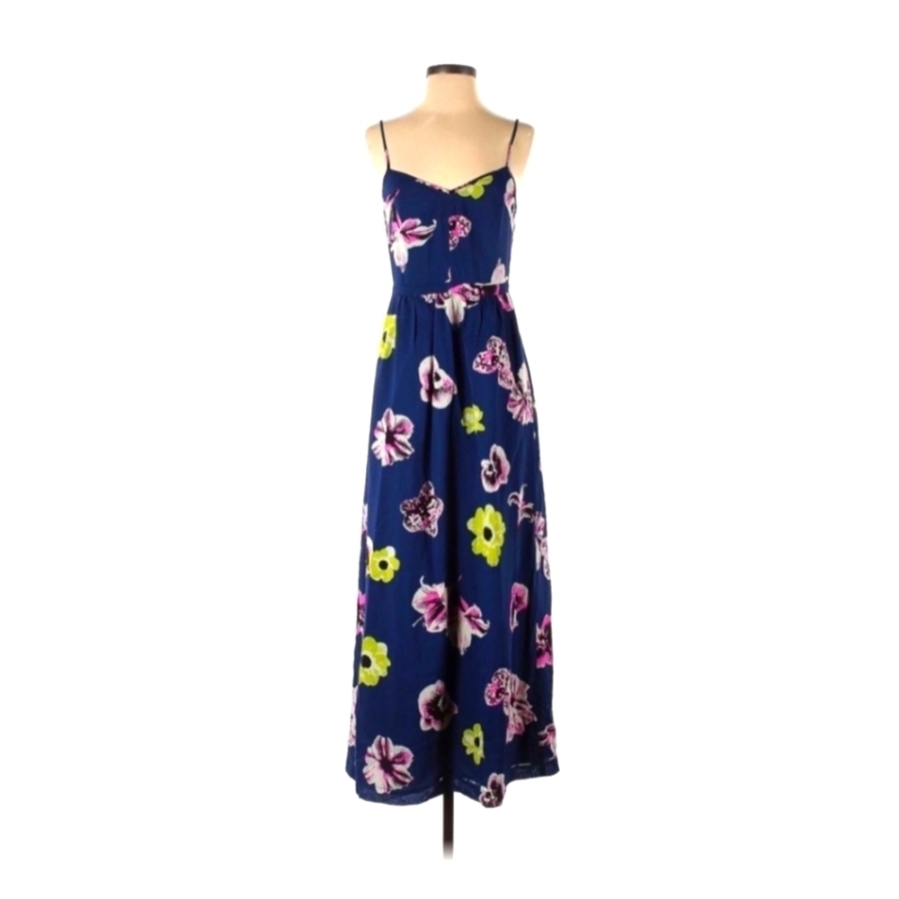 Jcrew floral tropical maxi dress size 0